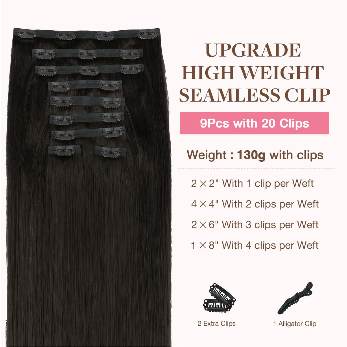 GOO GOO Clip in Hair Extensions packaging