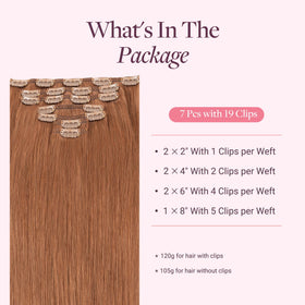 GOO GOO Clip in Hair Extensions packaging