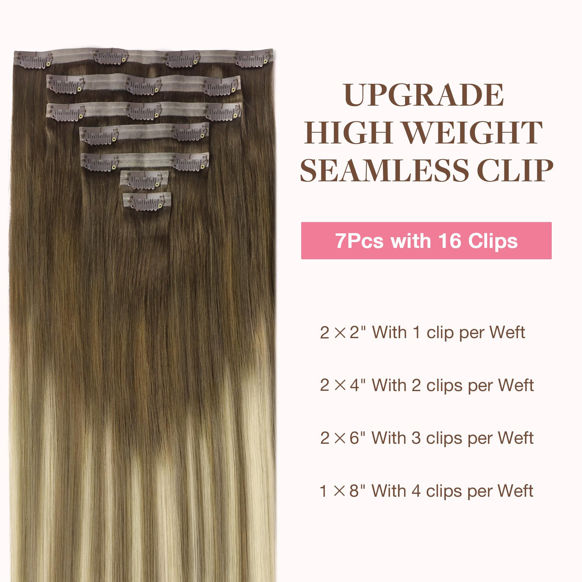 GOO GOO Clip in Hair Extensions packaging