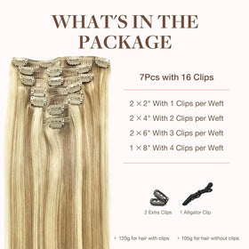 GOO GOO Clip in Hair Extensions packaging