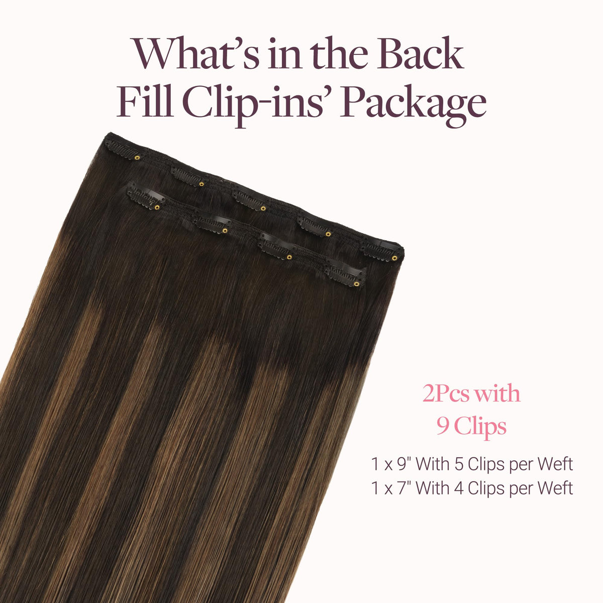 GOO GOO Clip in Hair Extensions packaging