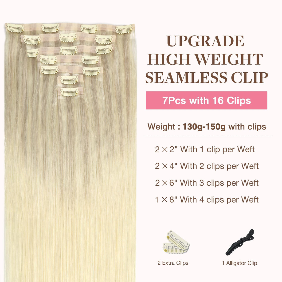GOO GOO Clip in Hair Extensions packaging