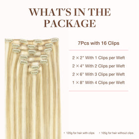 GOO GOO Clip in Hair Extensions packaging
