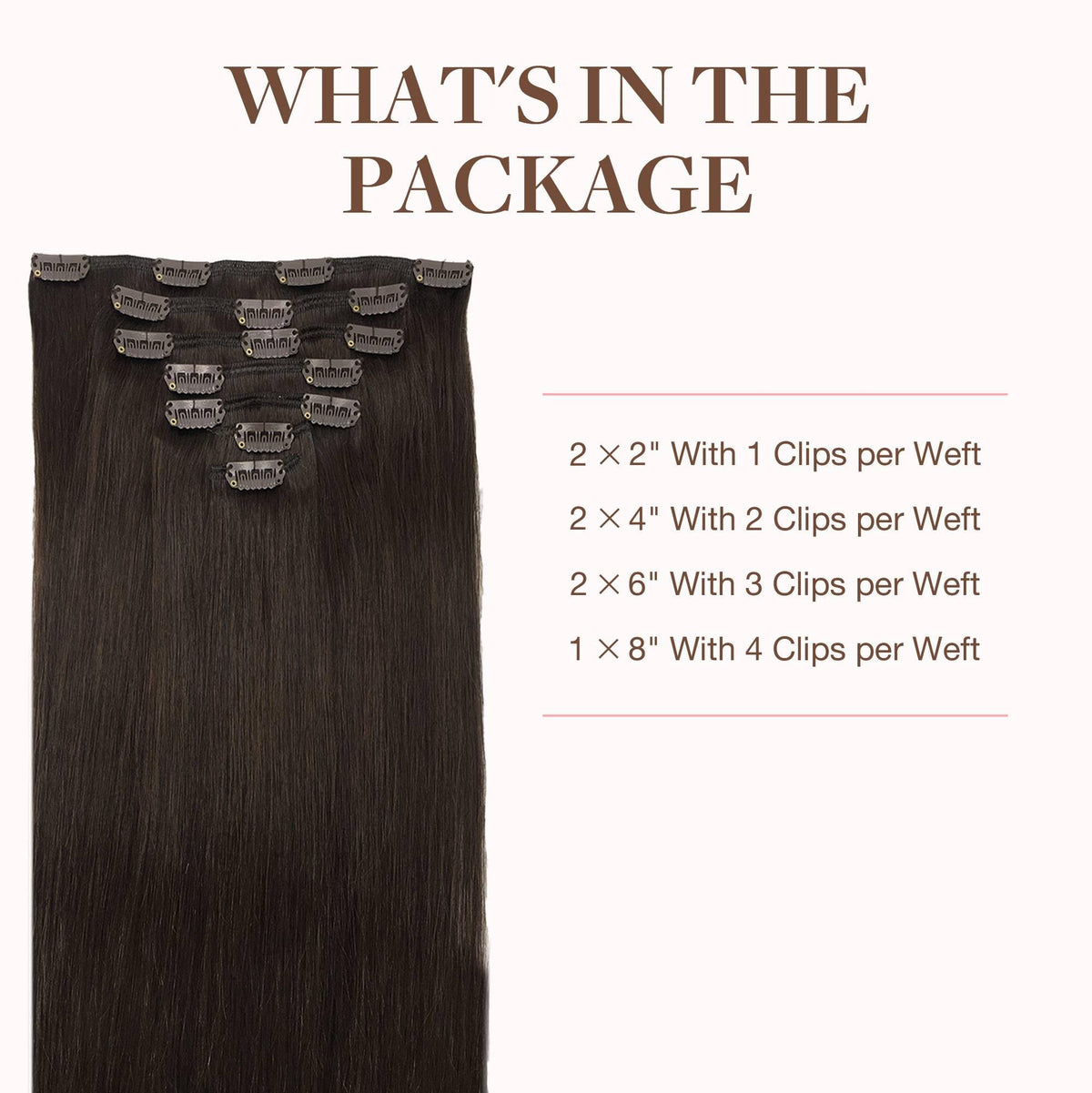 GOO GOO Clip in Hair Extensions packaging