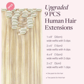 GOO GOO Clip in Hair Extensions packaging