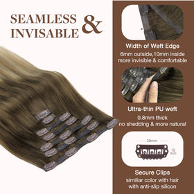 GOO GOO Clip in Hair Extensions packaging