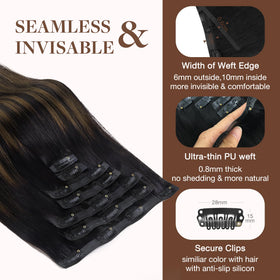 GOO GOO Clip in Hair Extensions packaging