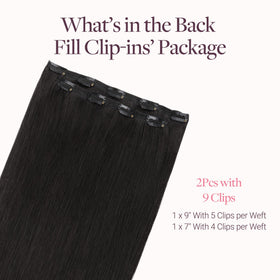 GOO GOO Clip in Hair Extensions packaging and clips