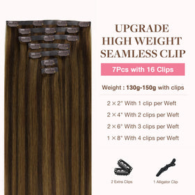 GOO GOO Clip in Hair Extensions packaging and contents