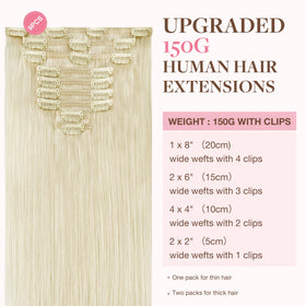 GOO GOO Clip in Hair Extensions packaging and contents