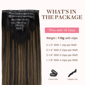 GOO GOO Clip in Hair Extensions packaging front view