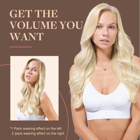 GOO GOO Clip in Hair Extensions packaging front view