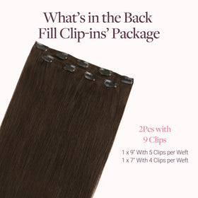 GOO GOO Clip in Hair Extensions packaging showing 2Pcs