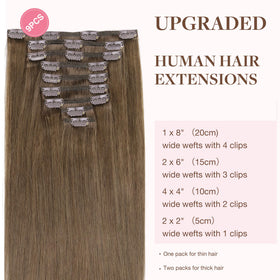 GOO GOO Clip in Hair Extensions packaging with hair strands