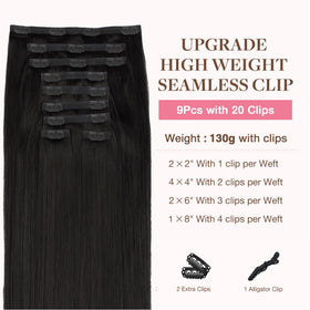 GOO GOO Clip in Hair Extensions packaging with product details