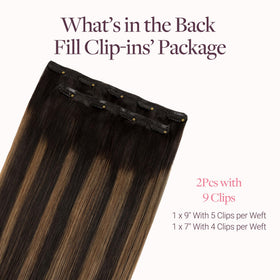 GOO GOO Clip in Hair Extensions packaging with product details