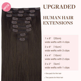 GOO GOO Clip in Hair Extensions packaging with product details