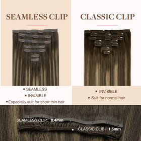 GOO GOO Clip in Hair Extensions packaging with product details