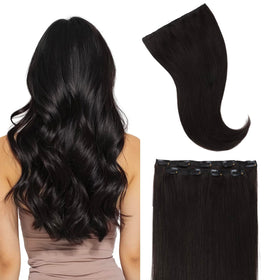 GOO GOO Clip in Hair Extensions real human hair front view
