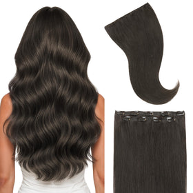 GOO GOO Clip in Hair Extensions real human hair front view