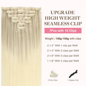 GOO GOO Clip in Hair Extensions showcasing a variety of colour options