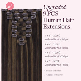 GOO GOO Clip in Hair Extensions showcasing the clips