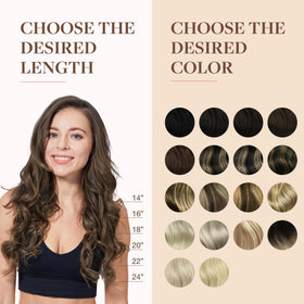 GOO GOO Clip in Hair Extensions showcasing their natural texture