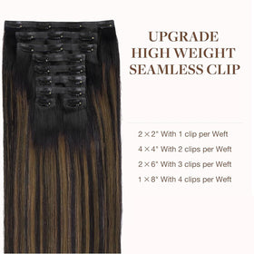 GOO GOO Clip in Hair Extensions showcasing various colour options