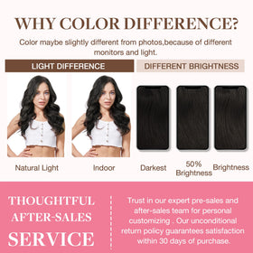GOO GOO Clip in Hair Extensions showing application process