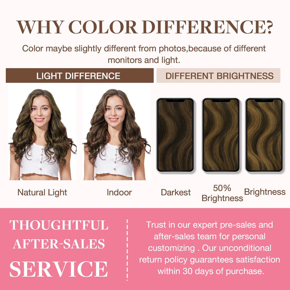 GOO GOO Clip in Hair Extensions showing balayage effect