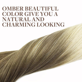 GOO GOO Clip in Hair Extensions showing colour gradient
