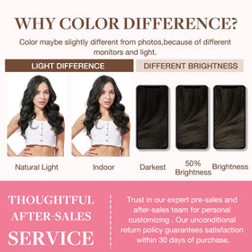GOO GOO Clip in Hair Extensions showing colour range