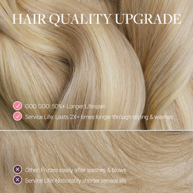 GOO GOO Clip in Hair Extensions showing different colour options