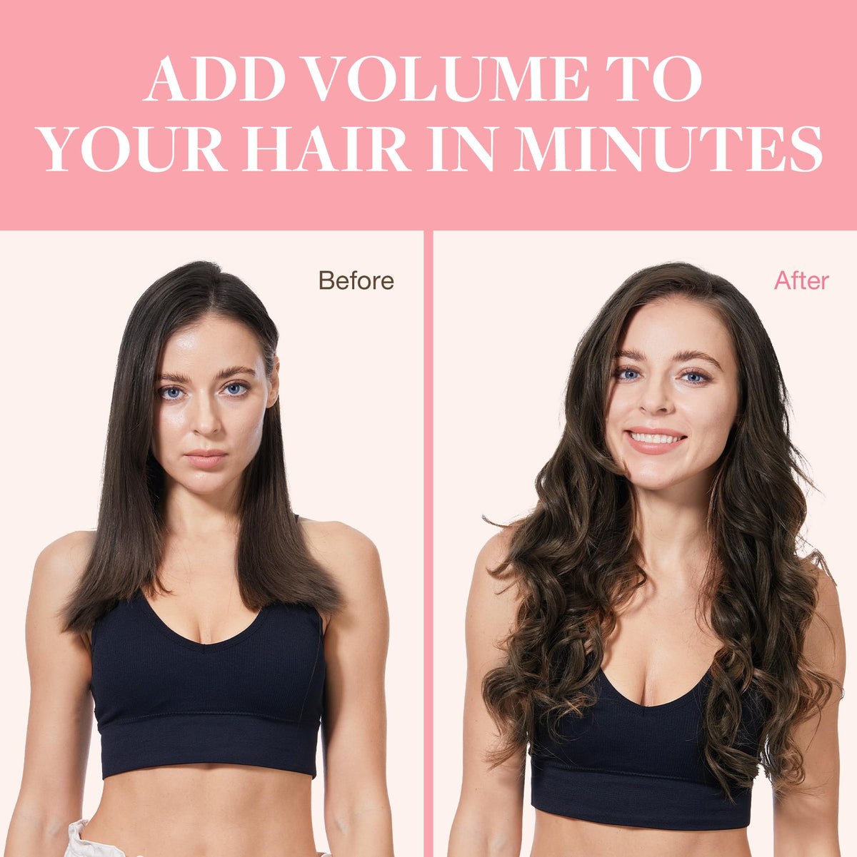 GOO GOO Clip in Hair Extensions showing different colour options