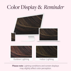 GOO GOO Clip in Hair Extensions showing different shades