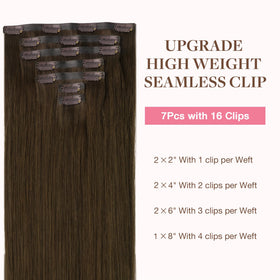 GOO GOO Clip in Hair Extensions showing high quality clips
