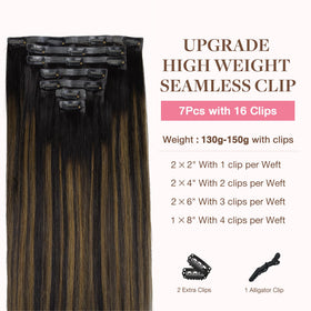 GOO GOO Clip in Hair Extensions showing high-quality clips