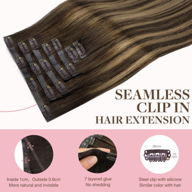 GOO GOO Clip in Hair Extensions showing high-quality clips