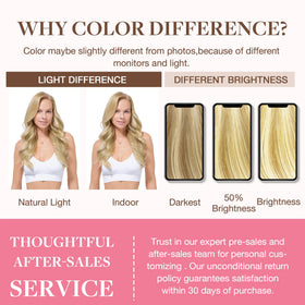 GOO GOO Clip in Hair Extensions showing length and volume