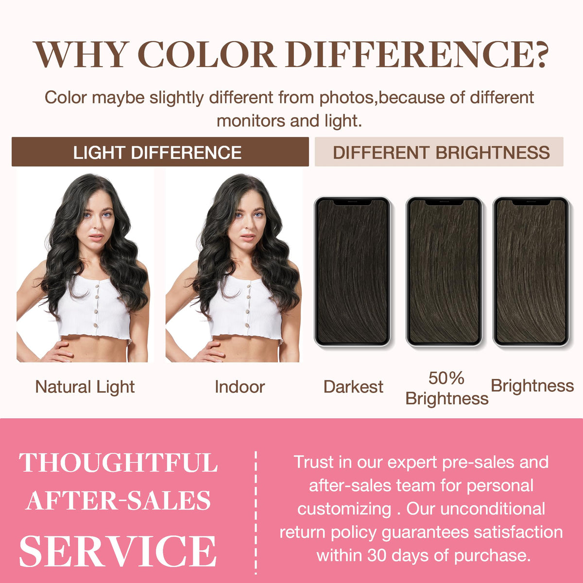 GOO GOO Clip in Hair Extensions showing multiple weft sizes