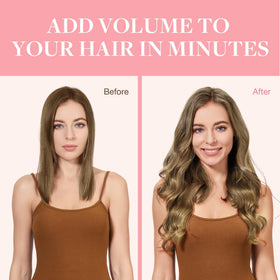 GOO GOO Clip in Hair Extensions showing natural blend