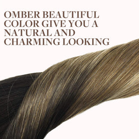 GOO GOO Clip in Hair Extensions showing natural blend