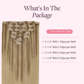GOO GOO Clip in Hair Extensions showing silicone-backed clips