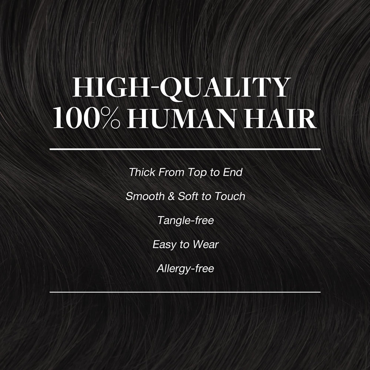 GOO GOO Clip in Hair Extensions showing silky texture