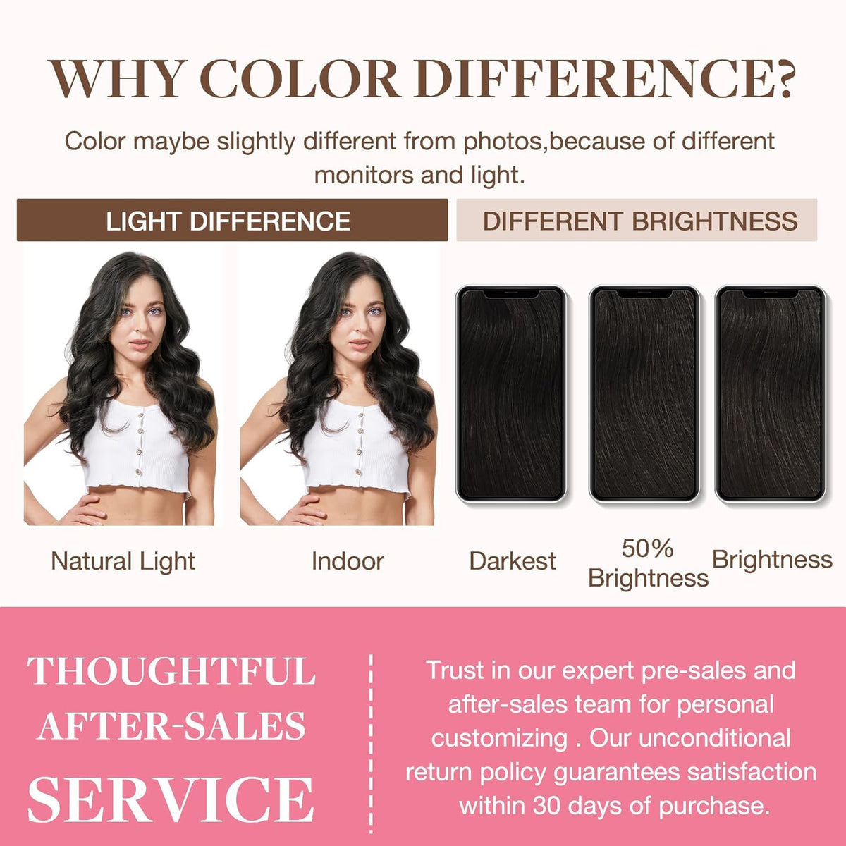 GOO GOO Clip in Hair Extensions showing styling options