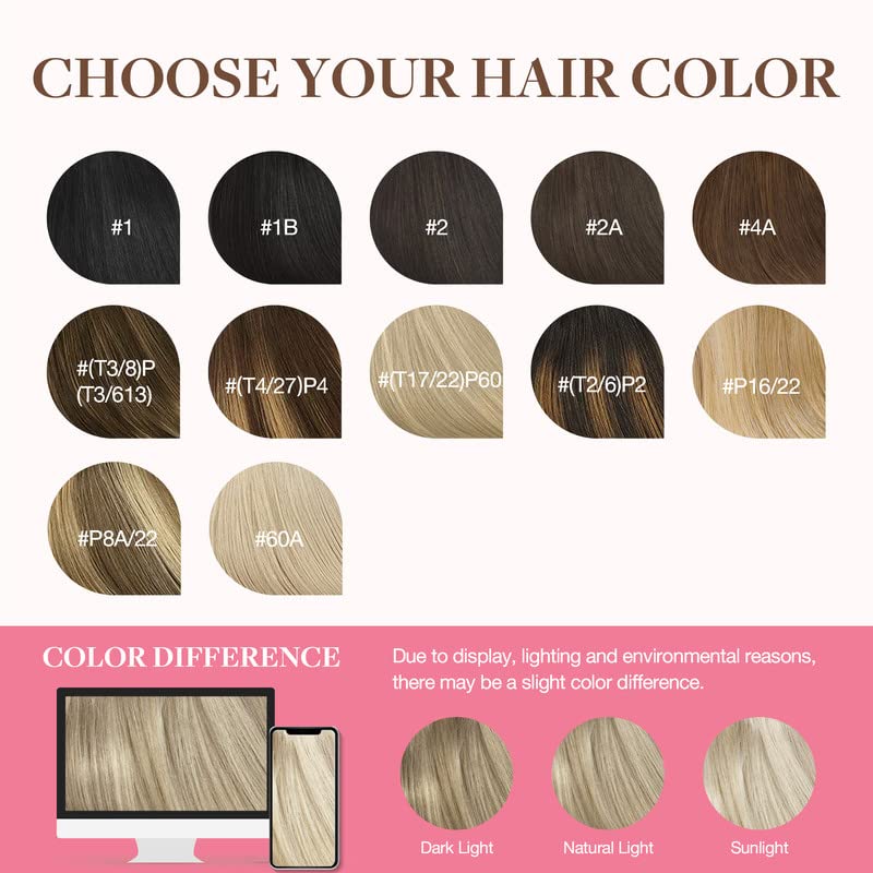 GOO GOO Clip in Hair Extensions showing styling options