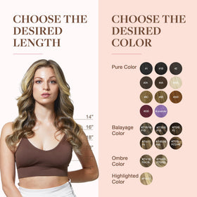 GOO GOO Clip in Hair Extensions showing texture