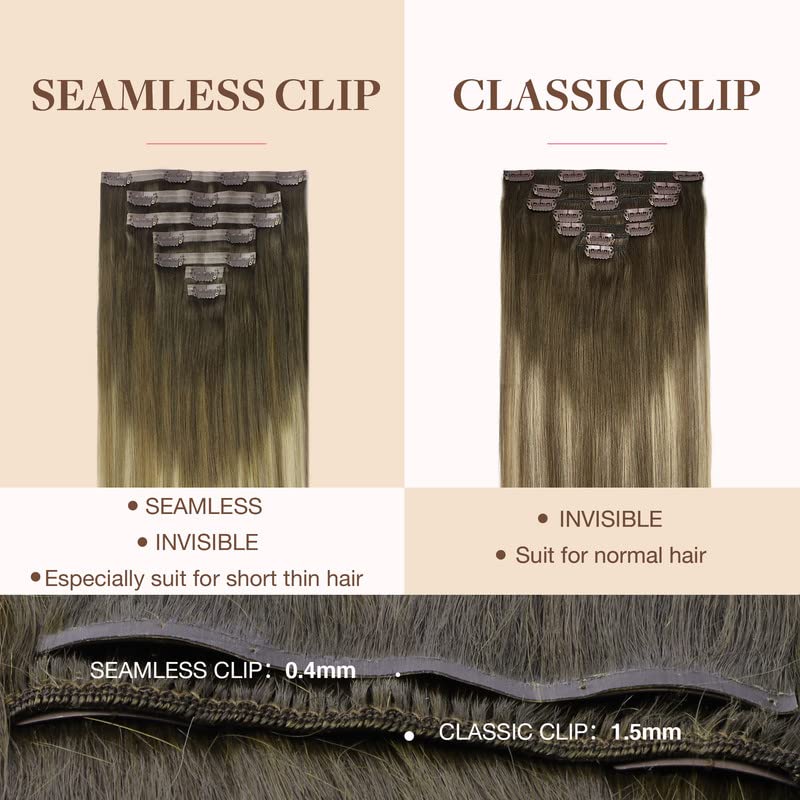 GOO GOO Clip in Hair Extensions side view with clips