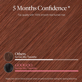 GOO GOO Clip in Hair Extensions styled in a chic hairstyle