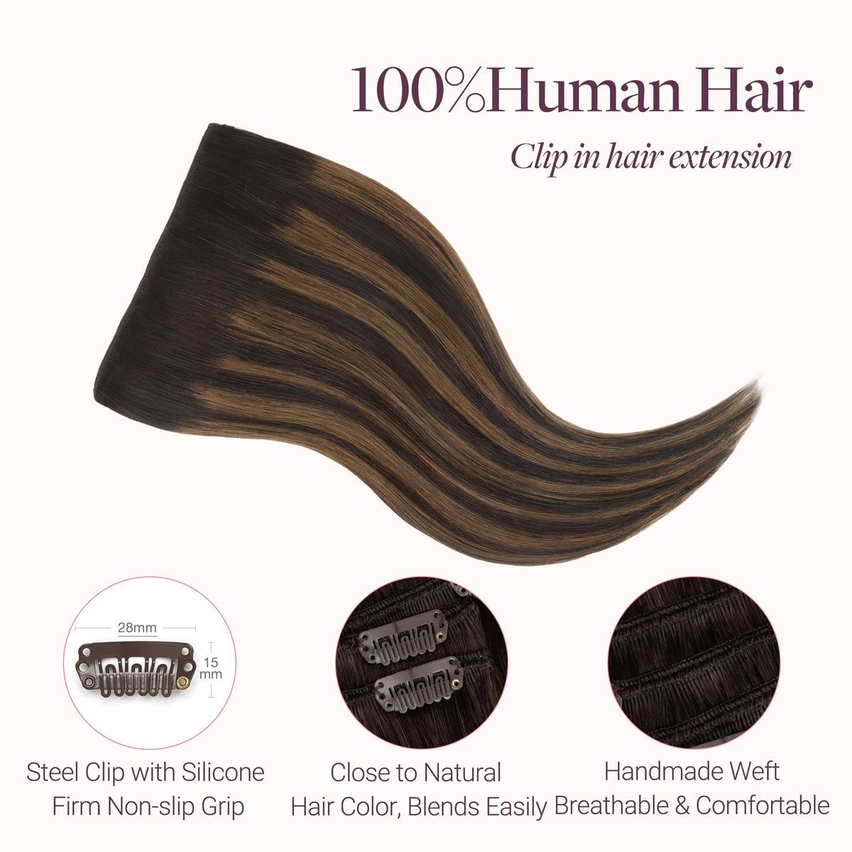 GOO GOO Clip in Hair Extensions styled in a chic updo